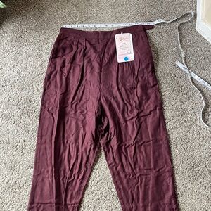 Vivian of Holloway wool Natalie trousers in wine